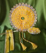 Vrindavan Yellow Pearl Mirror Dress - Image 5