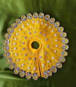 Vrindavan Yellow Pearl Mirror Dress - Image 4